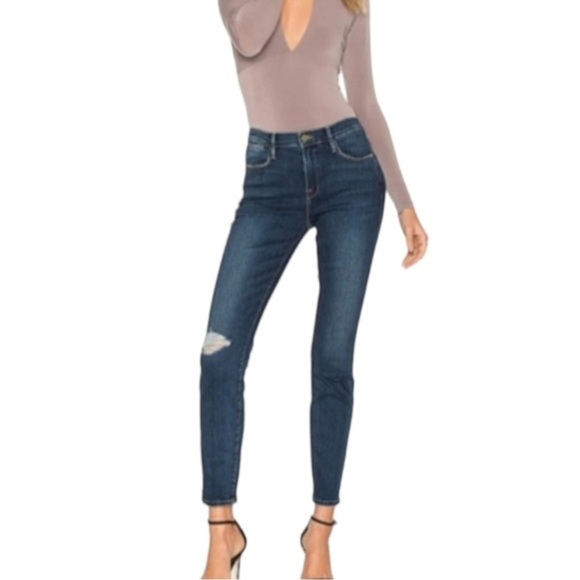 FRAME‎ Le High Skinny Side Step in Harlow Size 27 - Picture 3 of 15